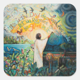 Det här är den dag då Herren har gjort ett klister Fyrkantigt Klistermärke