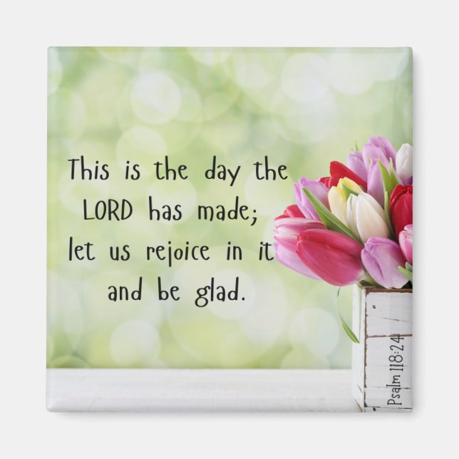 Det här är den dag då Herren har gjort magnet (Framsidan)