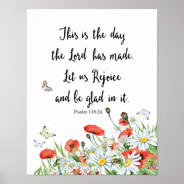 Det här är den dag då Herren har Made Psalm Poster (Framsidan)