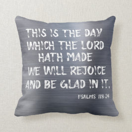 Det här är den dag då Herren Hath Made Bible Verse Kudde