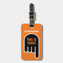 Det här är din (anpassningsbara) bagagebricka