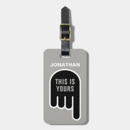 Det här är din (anpassningsbara) bagagebricka