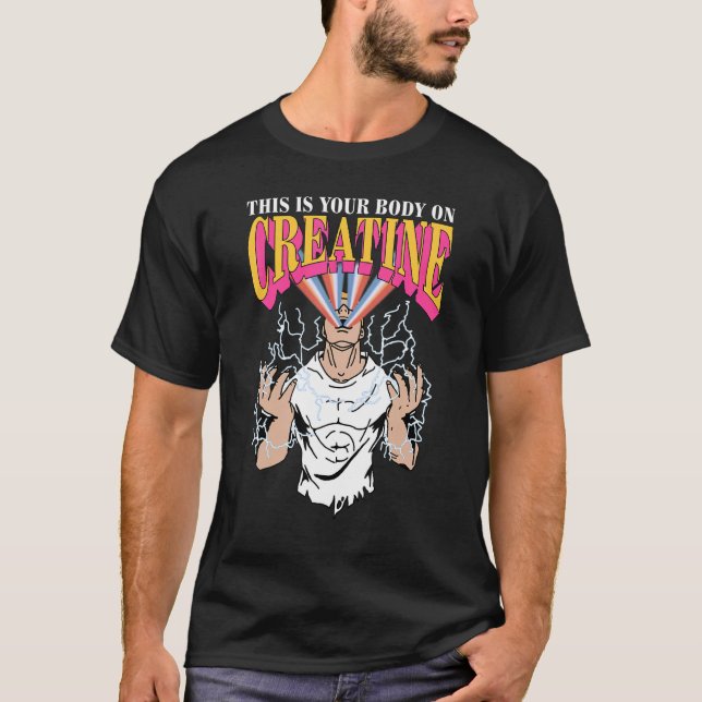 Det här är din kropp på kräm t shirt (Framsida)