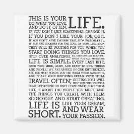 "DET HÄR ÄR DITT LIV-kylskåp" Magnet