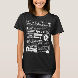 Det här är Drumline - Lustigt Drum Line Ord _ Mema T Shirt