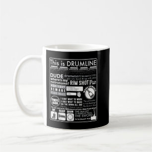 Det här är Drumline Quote Musicia Kaffemugg