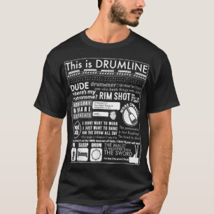 Det här är Drumline Quote Musicia T Shirt