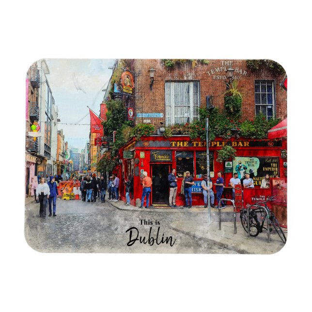 Det här är Dublin-Irland Magnet (Horisontell)