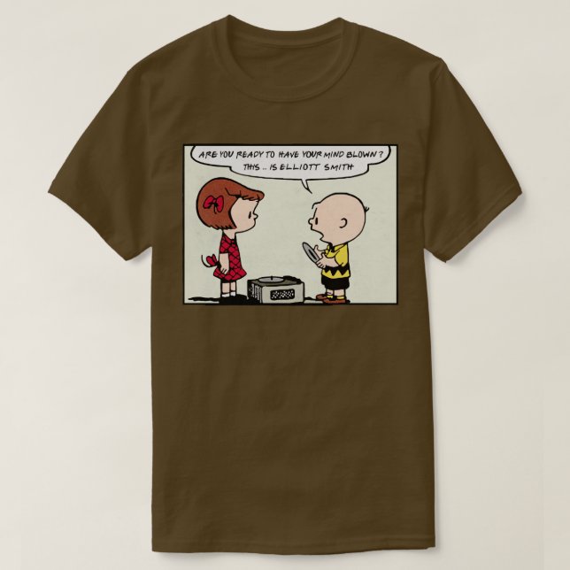 Det här är Elliott Smith Vinyl Collector Fläkt Des T Shirt (Design framsida)