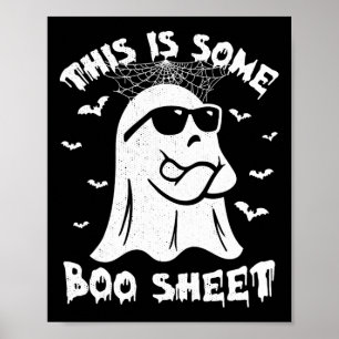 Det här är en Boo Lakan Halloween Ghost Funny Gift Poster