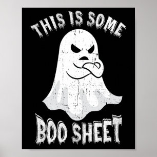 Det här är en Boo Lakan Halloween Ghost Roligt Man Poster