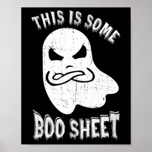 Det här är en Boo Lakan Halloween Ghost Roligt Man Poster