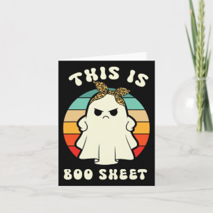 Det här är en Boo Lakan Lazy Roligt Halloween Cost Kort