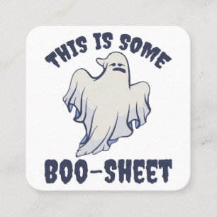 Det här är en Boo Lakan Sassy Ghost Fyrkantigt Visitkort
