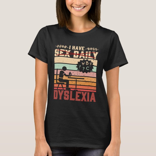 Det här är en dyslexisk krigare som har problem me t shirt (Framsida)