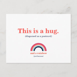 Det här är en enorm modern regnbåge vykort