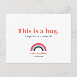 Det här är en enorm modern regnbåge vykort