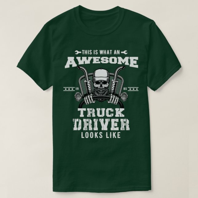 det här är en fantastisk lastbil-chaufför som ser  t shirt (Design framsida)