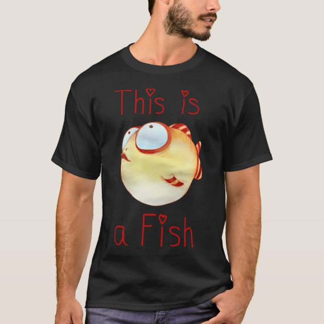 Det här är en fisk t shirt (Framsida)