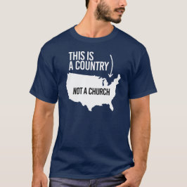Det här är en land och inte en kyrka t shirt