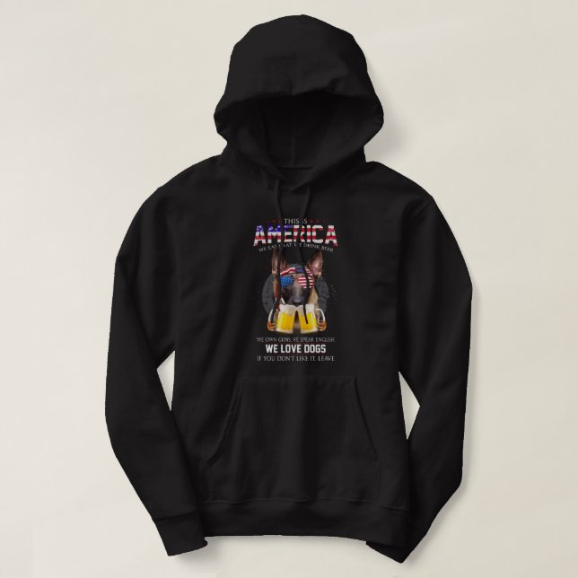 Det här är en Merica vi äter Shirt Hoodie (Design framsida)