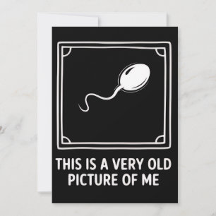 Det här är en Mycket Gammal Bild på mig Gag Roligt Inbjudningar