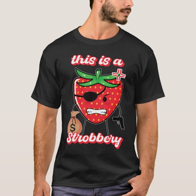 Det här är en strobuterkostumma t shirt (Framsida)