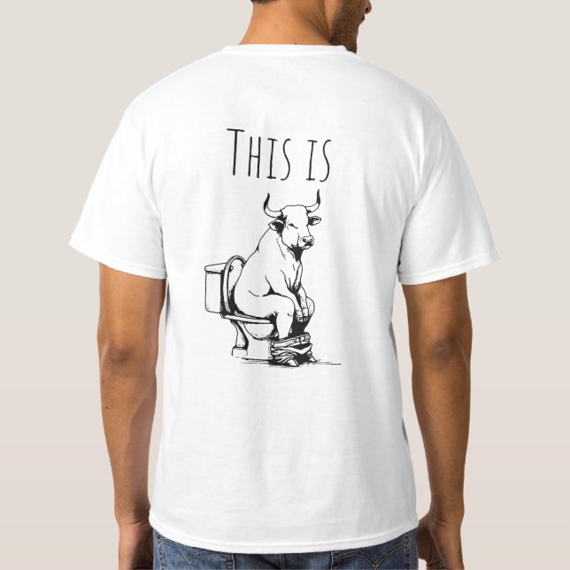 Det här är en tjur t shirt (Baksida)