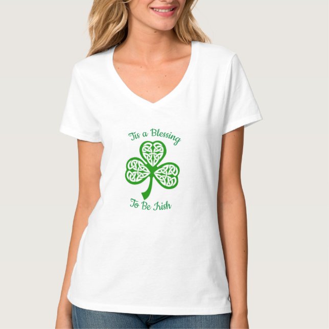 Det här är en välsignelse att bli Irish St.Patrick T Shirt (Framsida)