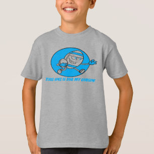 Det här är ett barn i fotboll t shirt