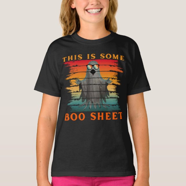 Det här är ett boo lakan lustiga halloween-spöke t shirt (Framsida)