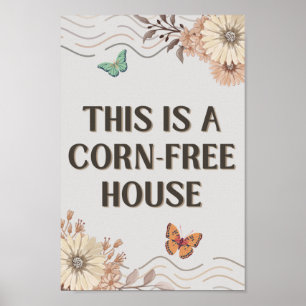 Det här är ett hus fritt från Maj Poster