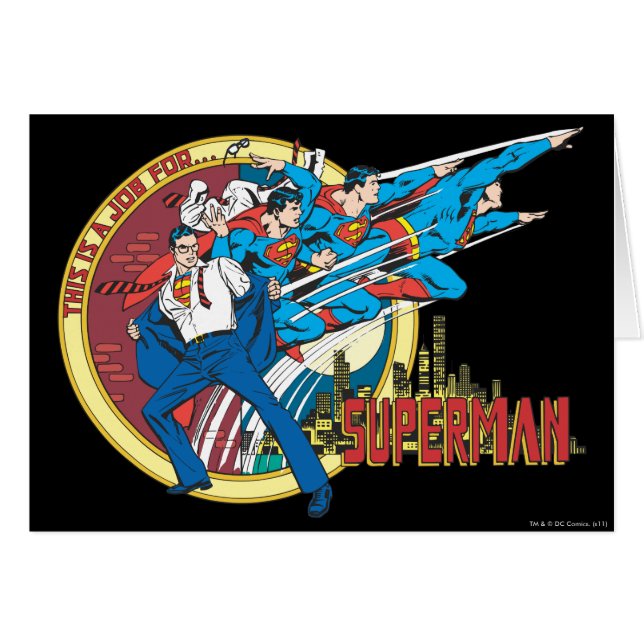 Det här är ett jobb för � hälsningskort (Framsidan Horizontal)