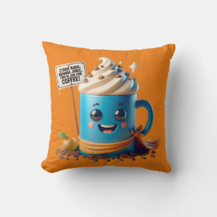 Det här är ett jobb för kaffe! kudde