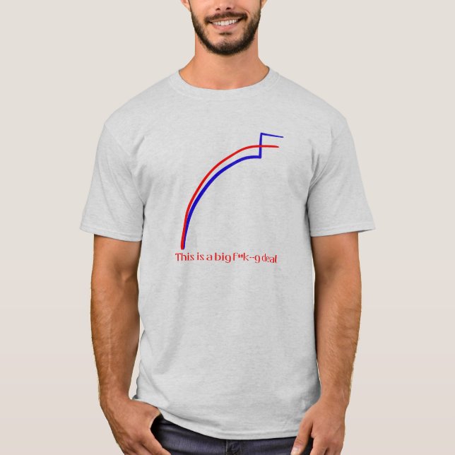 Det här är ett stort f**k-avtal t shirt (Framsida)
