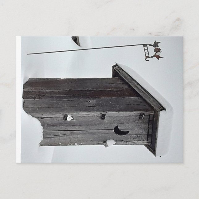 Det här är ett vackert vykort för vintern. (Framsida)