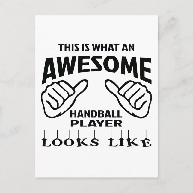 Det här är fantastisk Handball-spelarens utseende Vykort (Framsida)