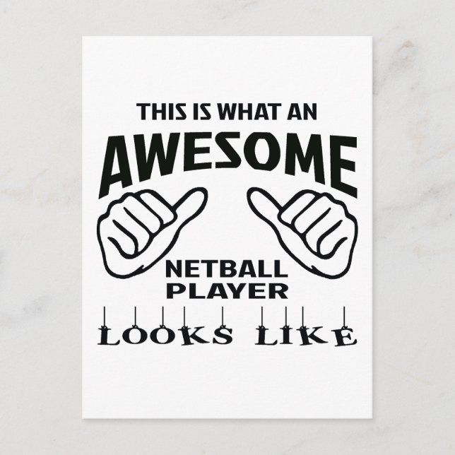 Det här är fantastisk Netball-spelarens utseende Vykort (Framsida)