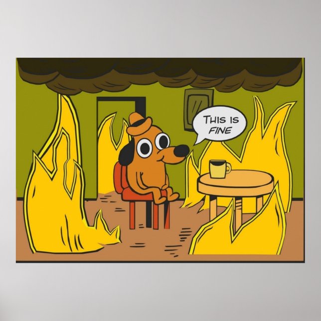 Det här är FineMeme-hund Poster (Framsidan)