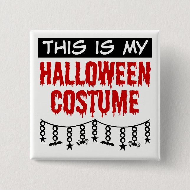 Det här är Fladdermöss i min Halloween Costume Spi Knapp (Framsida)