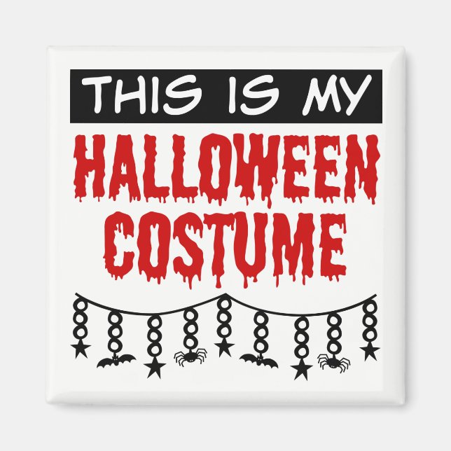 Det här är Fladdermöss i min Halloween Costume Spi Magnet (Framsidan)