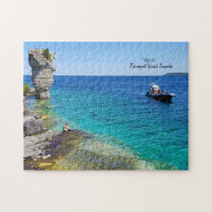Det här är Flowerpot Island, Kanada Jigszle Puzzle Pussel