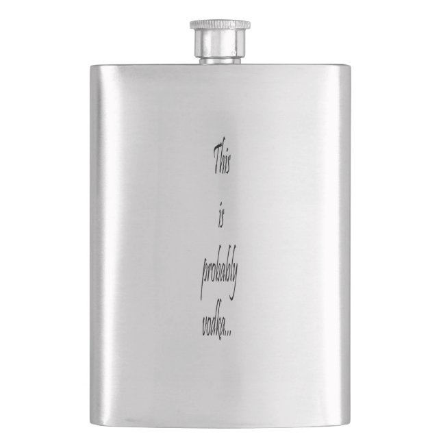 Det här är förmodligen vodka fickplunta (Framsidan)