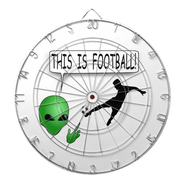 Det här är fotbollen piltavla (Framsidan)