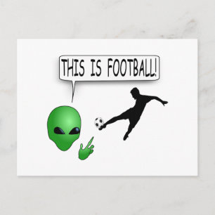 Det här är fotbollen vykort