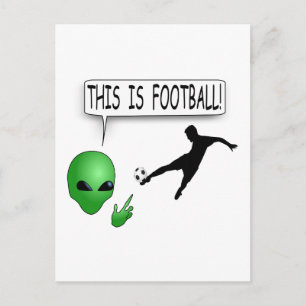 Det här är fotbollen vykort