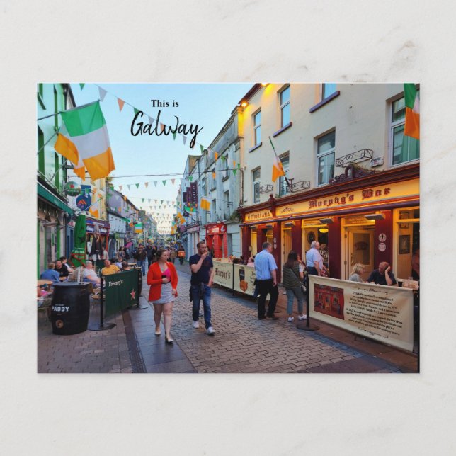 Det här är Galway-Irland Vykort (Framsida)