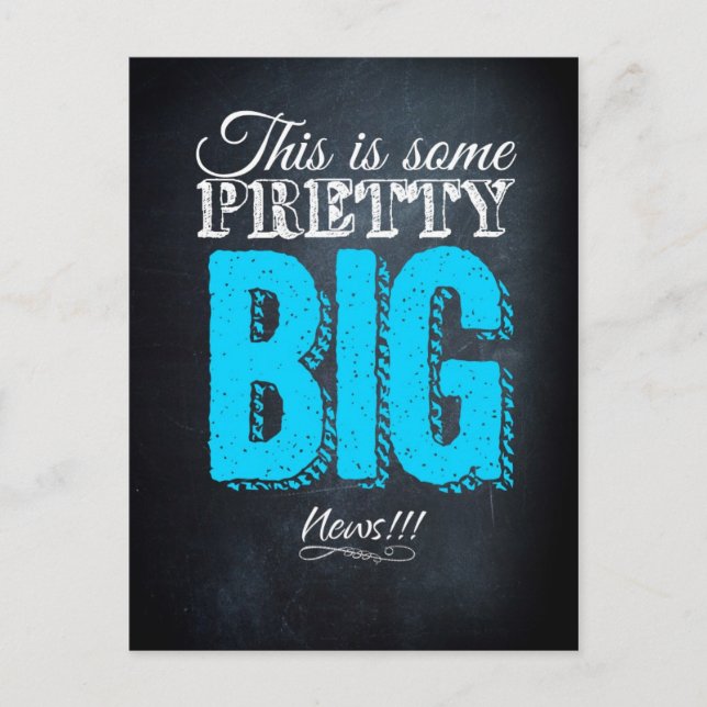 Det här är ganska stora nyheter vykort (Framsida)