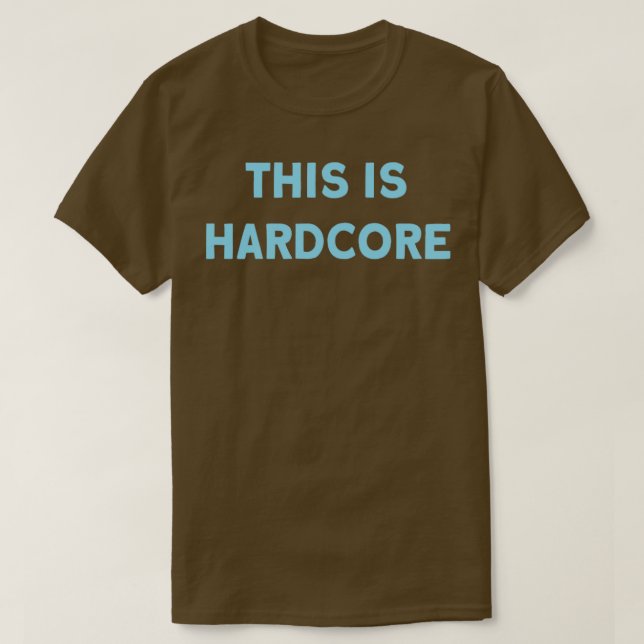 Det här är Hardcore azul T Shirt (Design framsida)