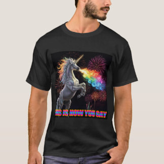 Det här är hur du kör Rainbow Unicorn T Shirt